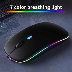 Souris sans fil avec Bluetooth rechargeable