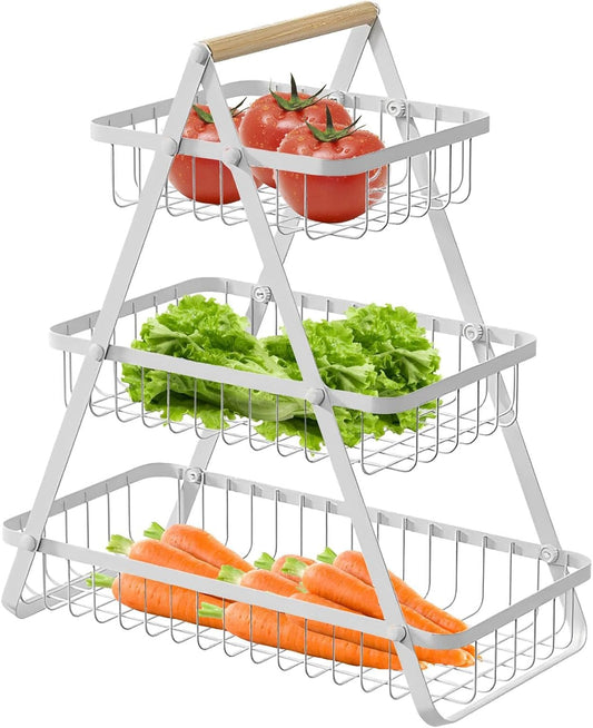 Corbeille à fruits à 3 niveaux