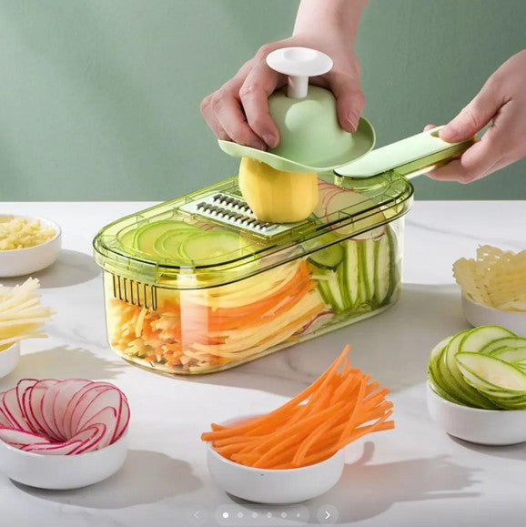 coupe-légumes avec récipient de 1,5