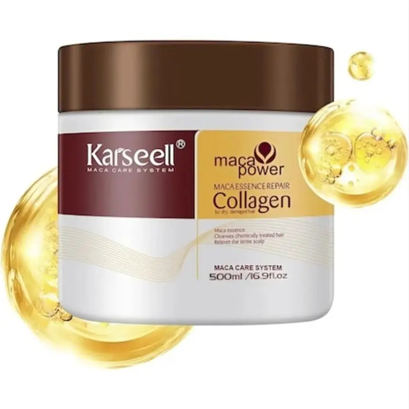 Masque Capillaire au Collagène Naturel & à la Kératine – 500ml  ✨