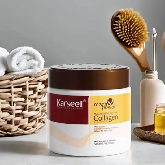 Masque Capillaire au Collagène Naturel & à la Kératine – 500ml  ✨