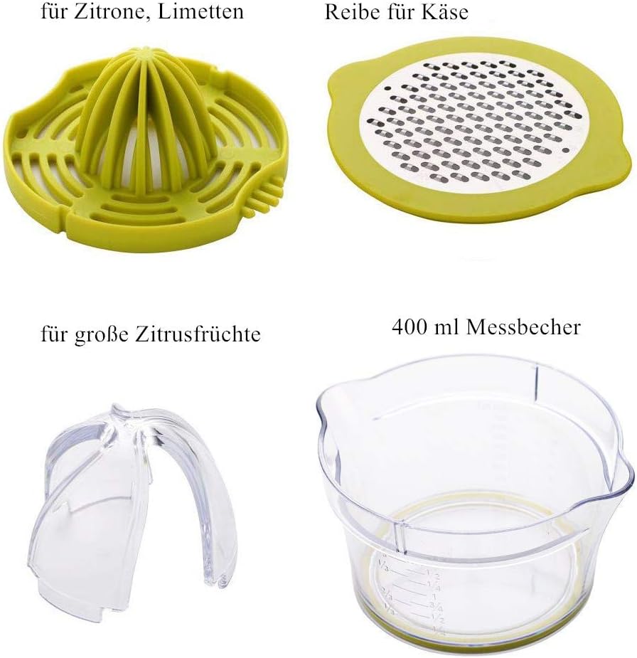 Presse-Agrumes, Presse-Fruits Portable 4 en 1 (400 Ml)