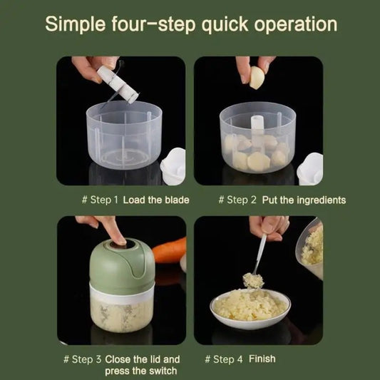 Mini hachoir électrique rechargeable avec câble USB 250 ML