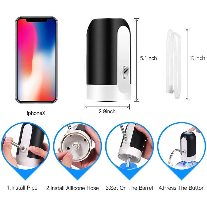 Distributeur D'eau Électrique Portable USB Rechargeable