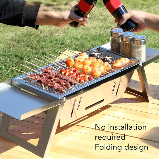 Barbecue multifonction en acier inoxydable