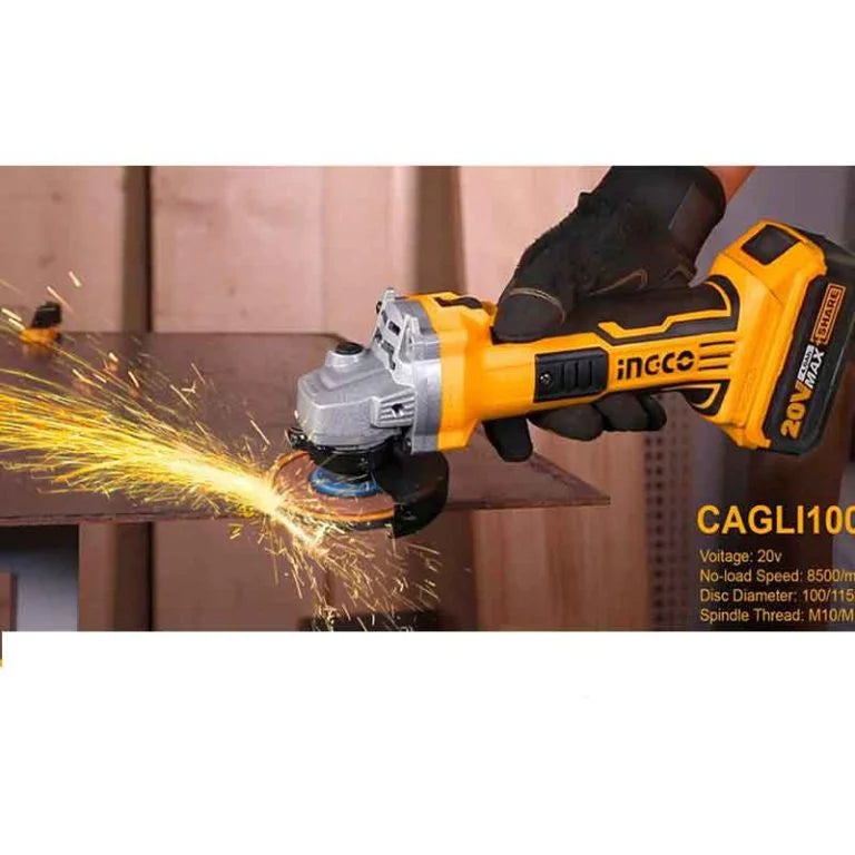 Meuleuse d'angle sans fil Ingco