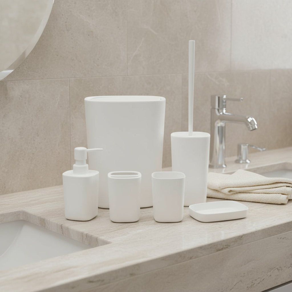 Ensemble accessoires salle de bain 6 pcs 8-40-2