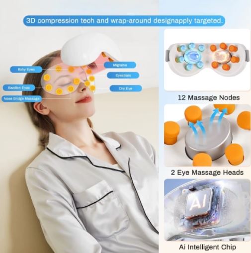 Masseur Oculaire Relaxant Vibrant Intelligent MDHL
