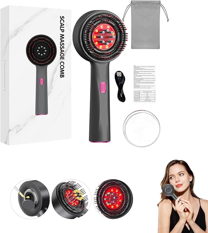 Peigne de Massage du Cuir Chevelu 3-en-1