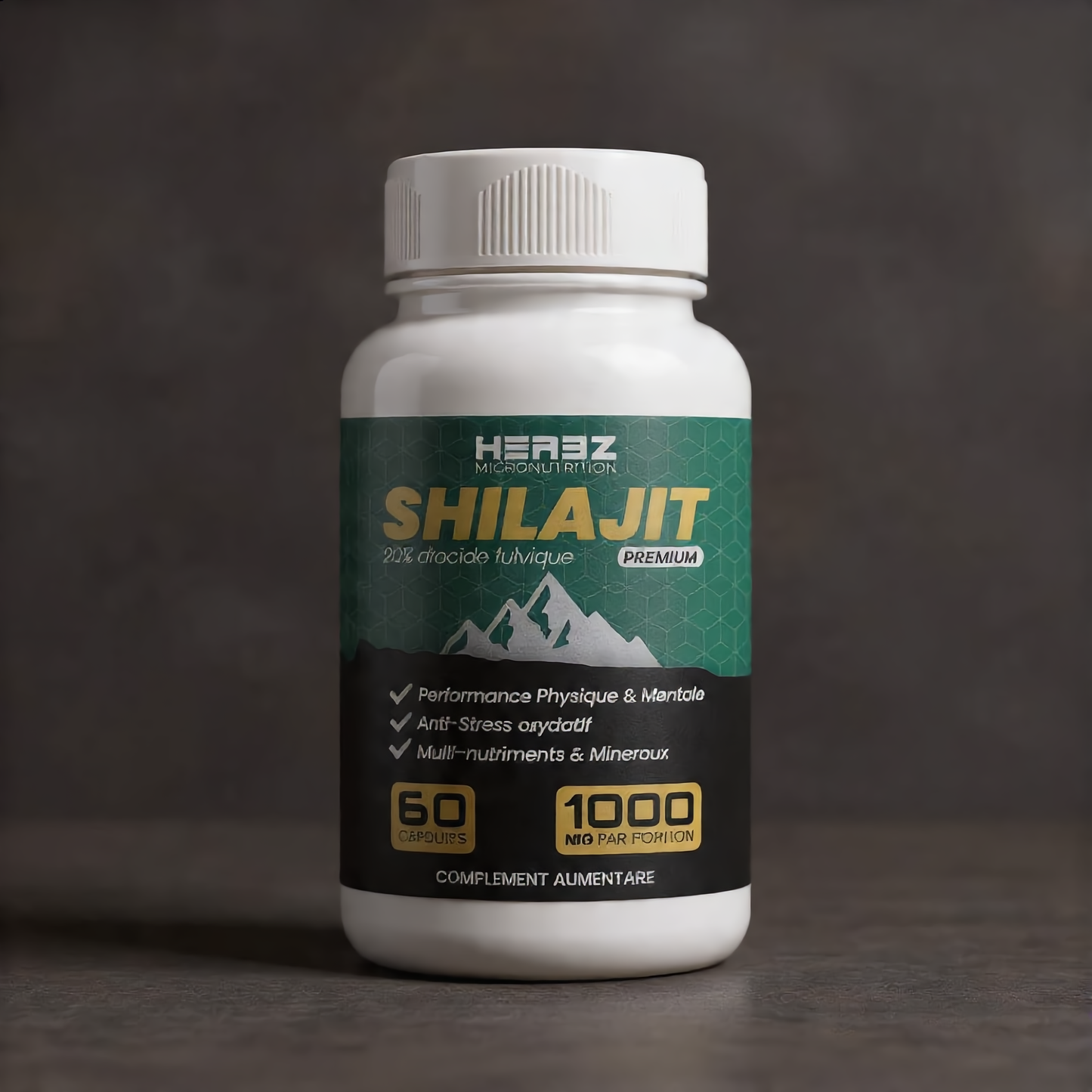 SHILAJIT 20% ACIDE FULVIQUE (60 CAPSULES)