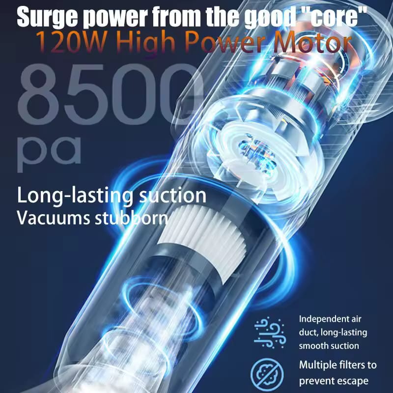 Aspirateur sans fil puissant 120 watts