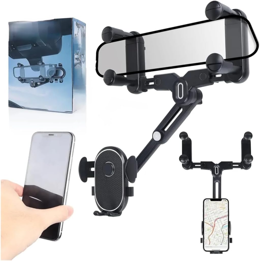 support de téléphone pour rétroviseur de voiture