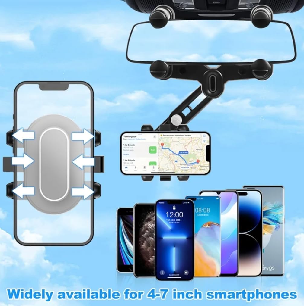 support de téléphone pour rétroviseur de voiture