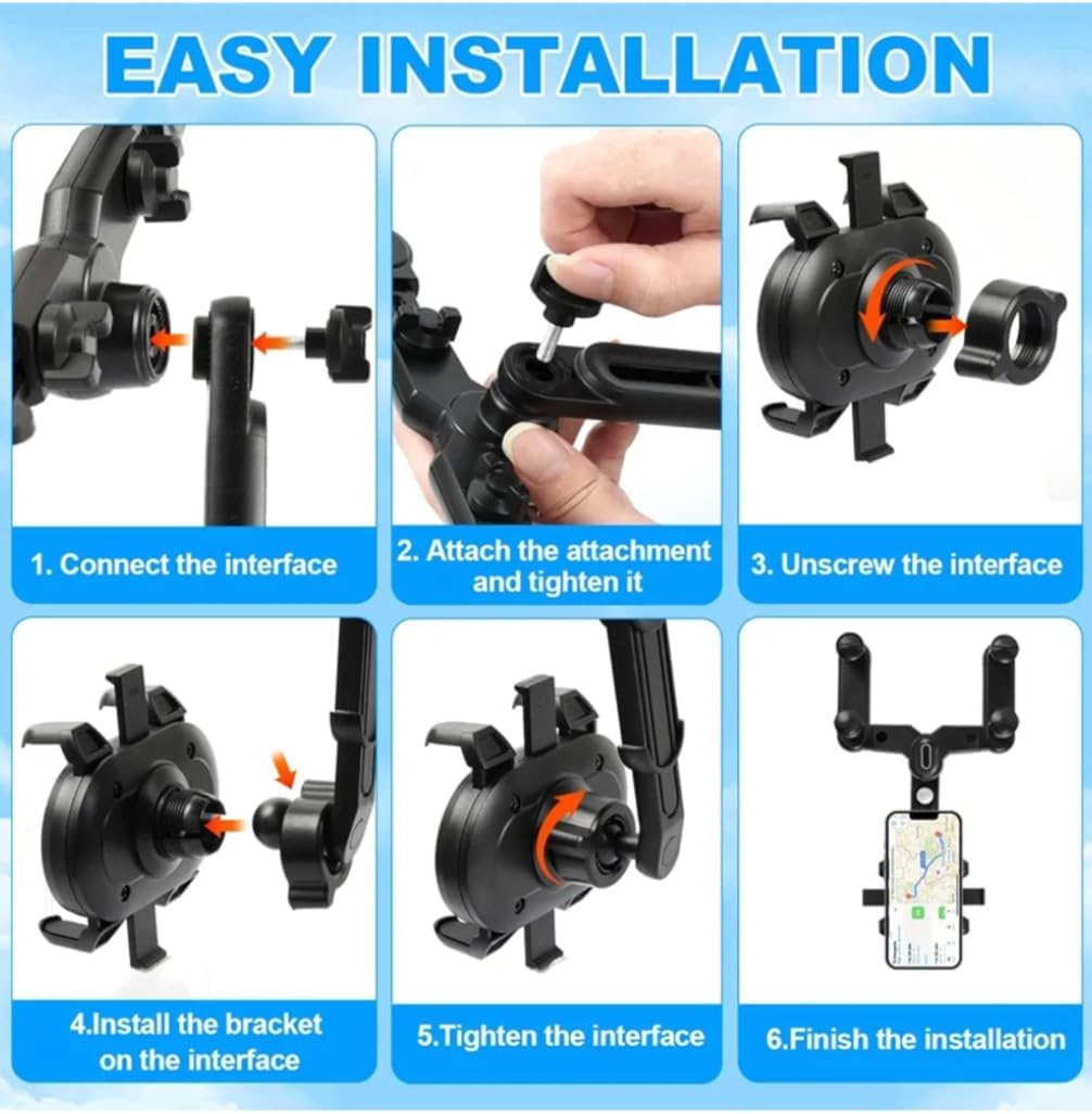 support de téléphone pour rétroviseur de voiture