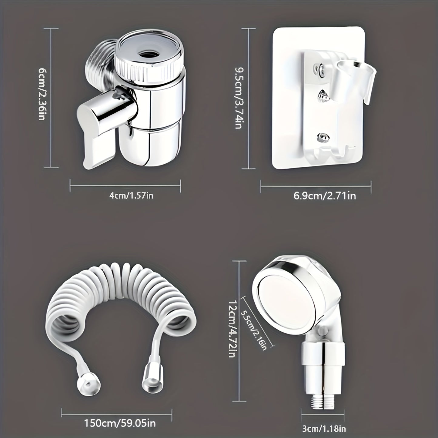 Faucet-Mounted Sink Sprayer