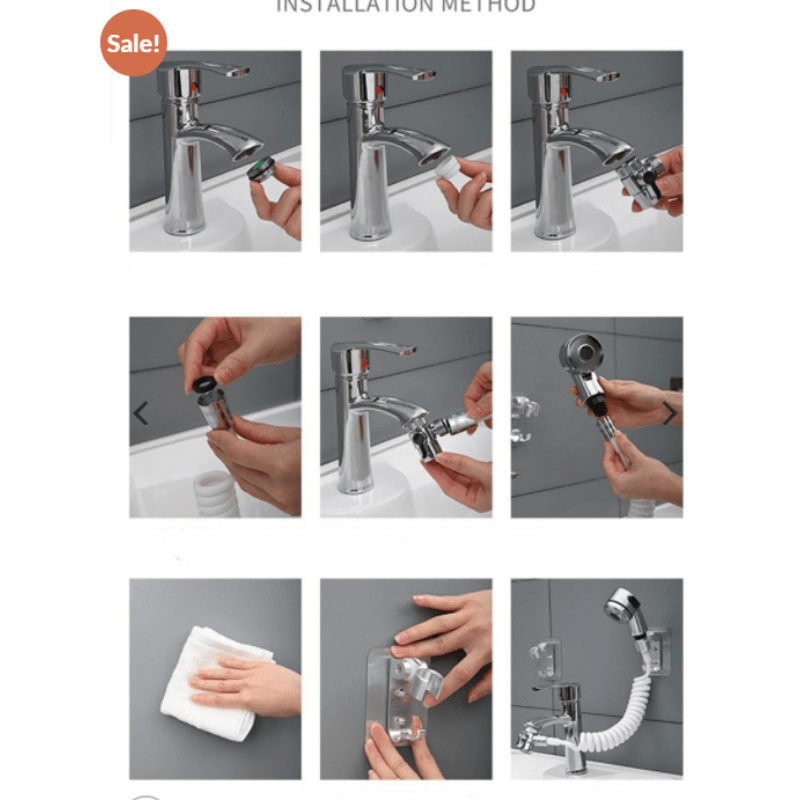 Faucet-Mounted Sink Sprayer