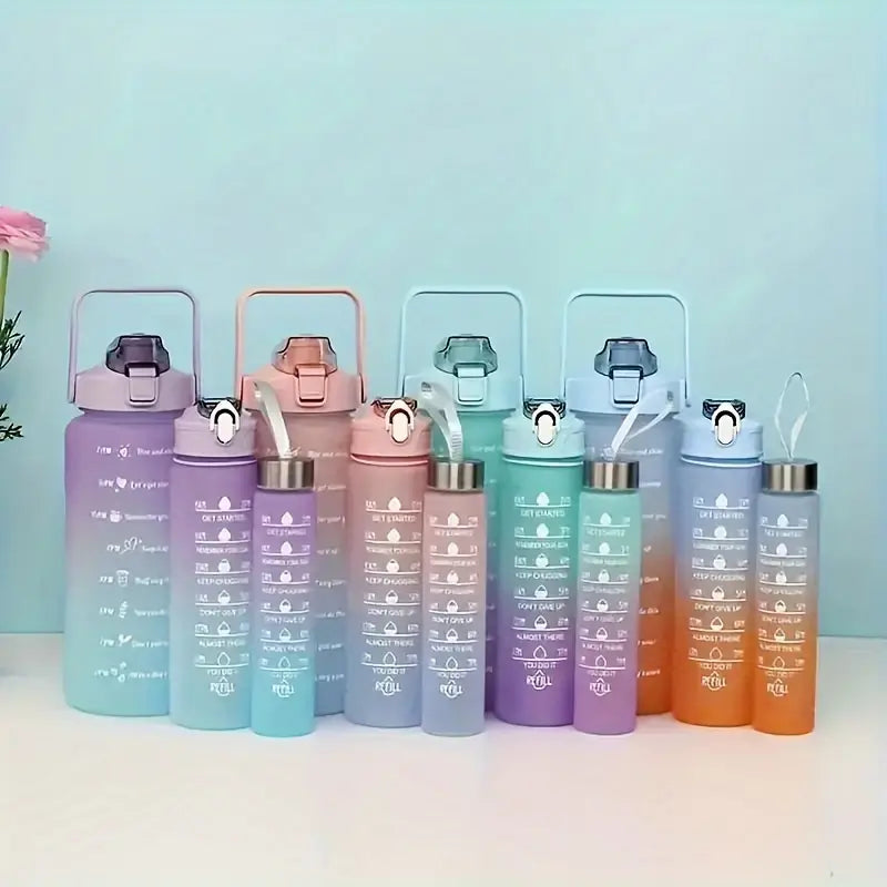 Ensemble De 3 Bouteilles D'eau Motivantes