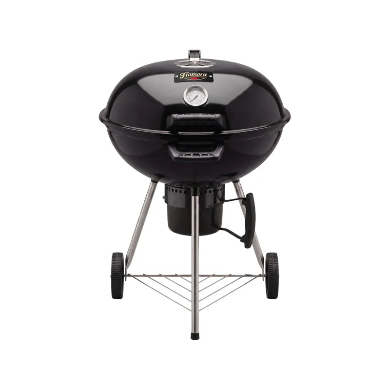 Flamora Barbecue à charbon Cuve et couvercle en acier
