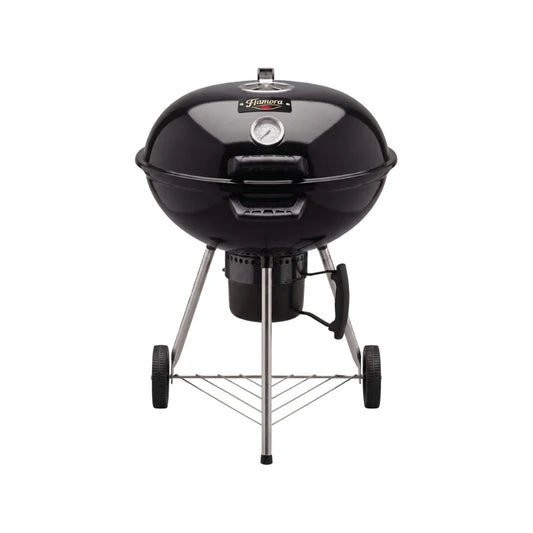 Flamora Barbecue à charbon Cuve et couvercle en acier