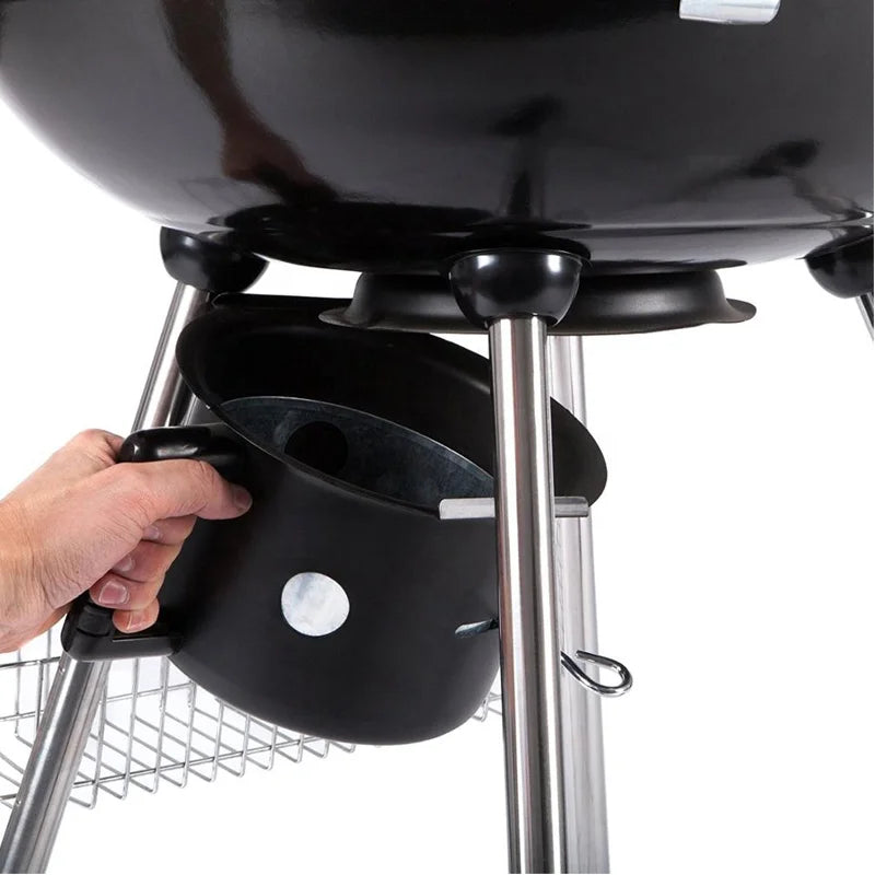 Flamora Barbecue à charbon Cuve et couvercle en acier