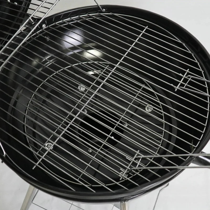 Flamora Barbecue à charbon Cuve et couvercle en acier