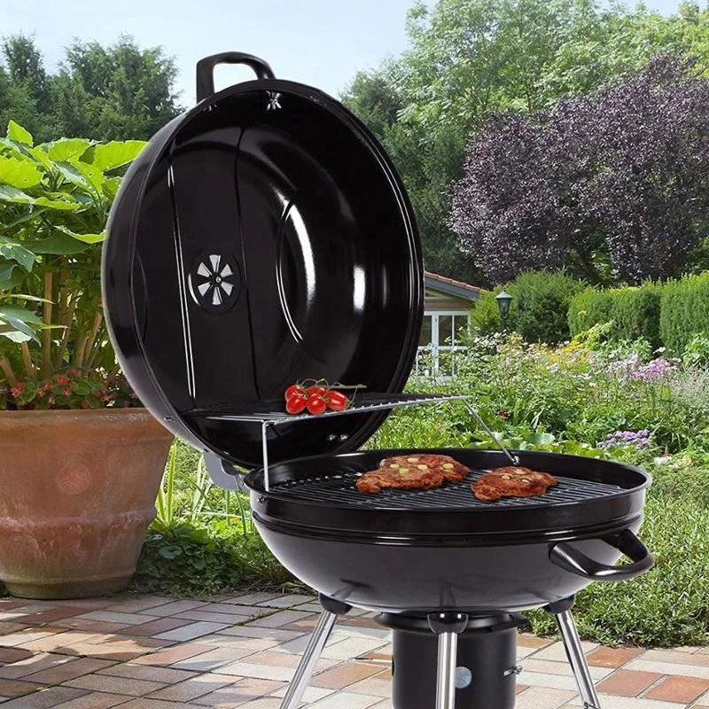 Flamora Barbecue à charbon Cuve et couvercle en acier