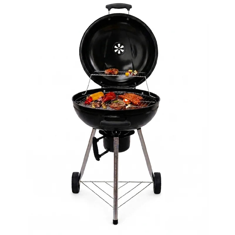 Flamora Barbecue à charbon Cuve et couvercle en acier