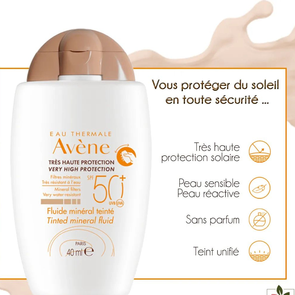 Avène fluide minérale teinté spf 50