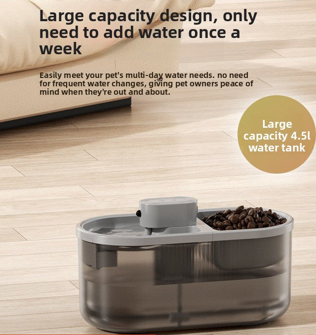 Distributeur d'eau intelligent 2-en-1 pour chiens et chats