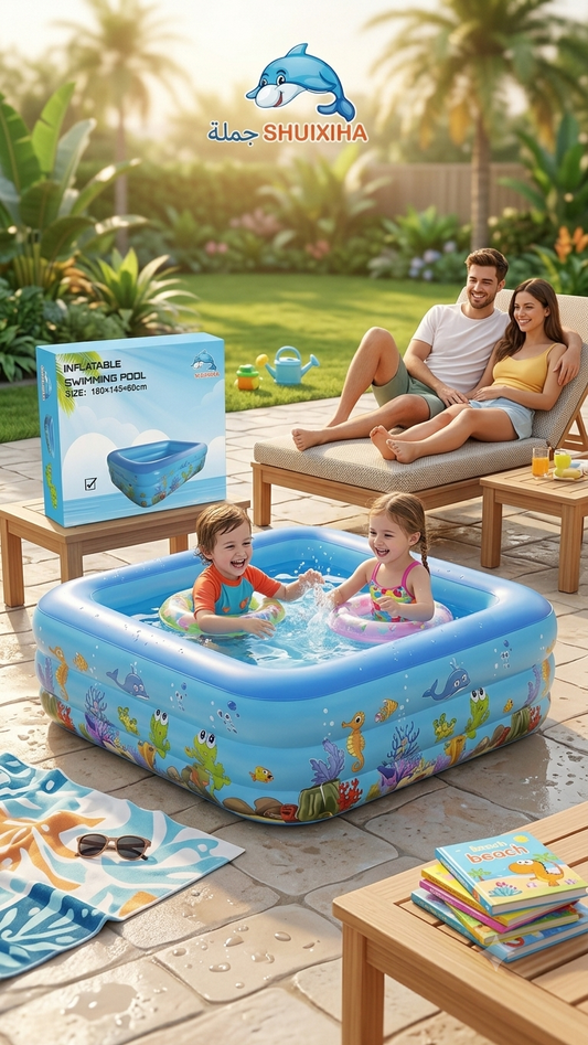 Piscine gonflable rectangulaire