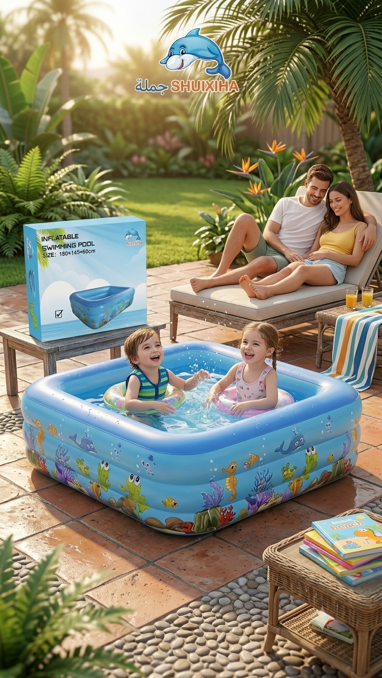 Piscine gonflable rectangulaire