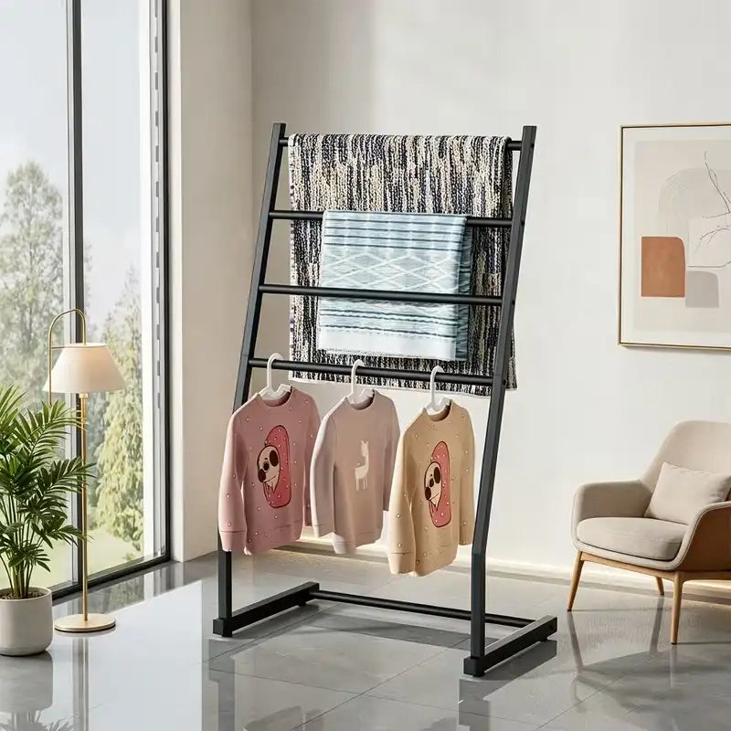 Sèche linge Acier Noir (105x60x40) cm