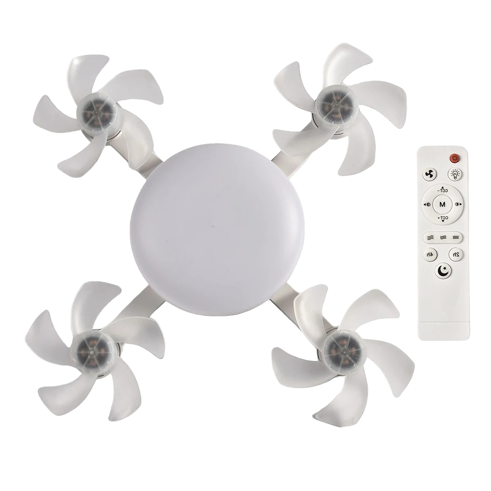 Drone Fun Light Ventilateur de plafond LED moderne avec télécommande