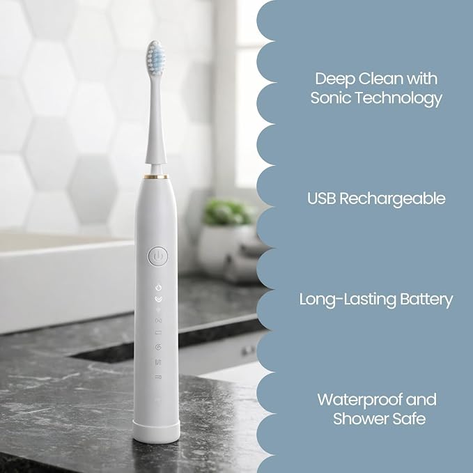 Brosse à dents électrique ultrasonique rechargeable