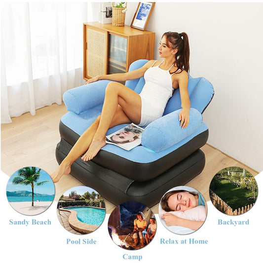 Fauteuil gonflable inclinable 2en1