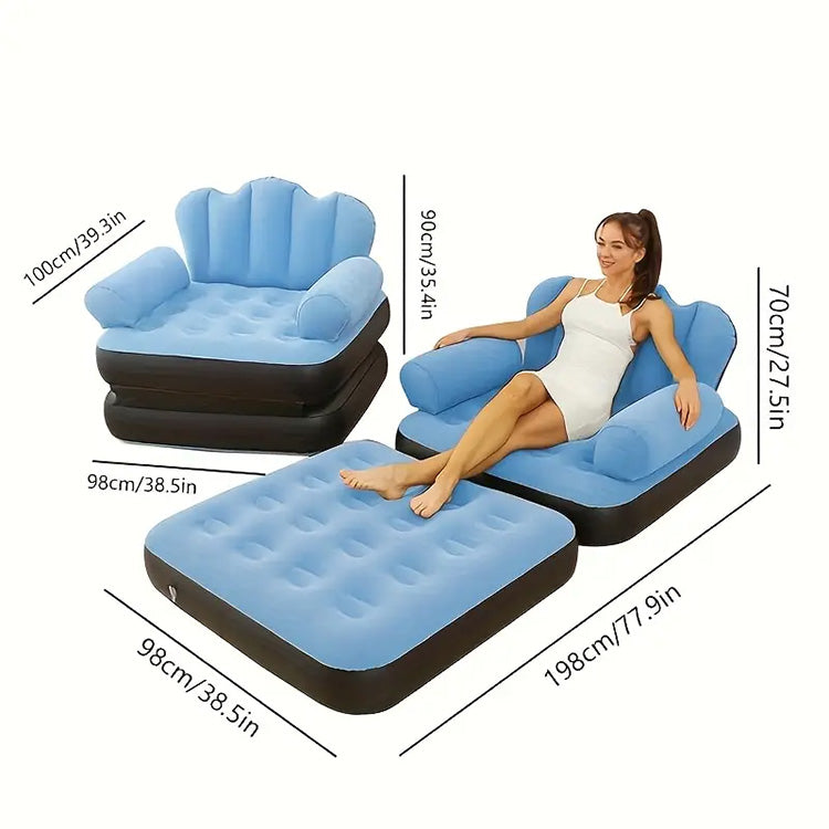 Fauteuil gonflable inclinable 2en1