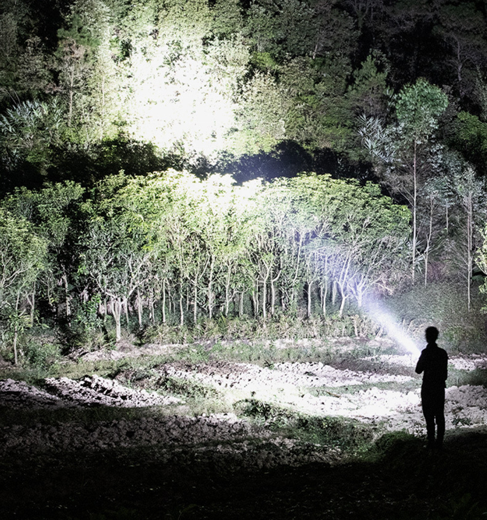 Lampe de poche LED XHP90 rechargeable