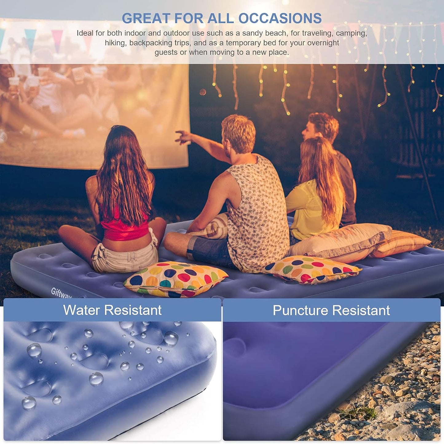 Matelas Gonflable Camping Pavillo™ 2 Places