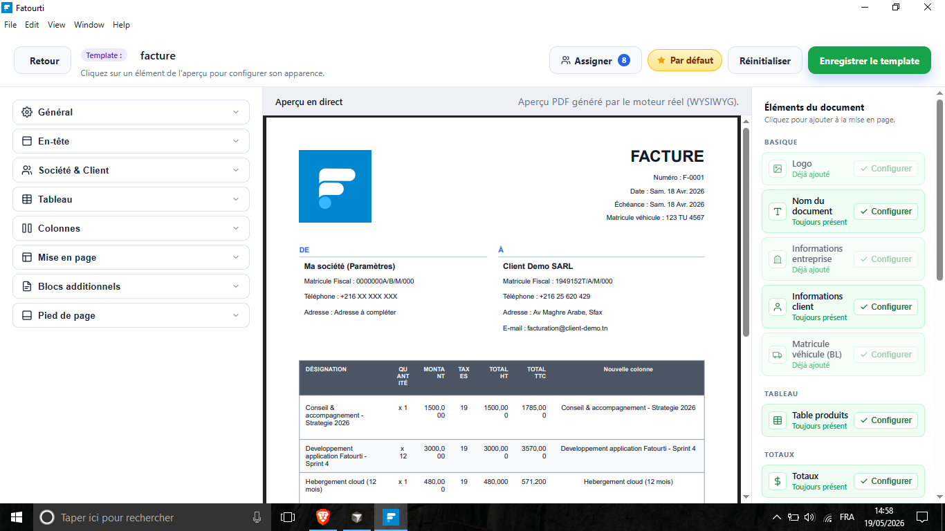 Fatourti - Logiciel de facturation