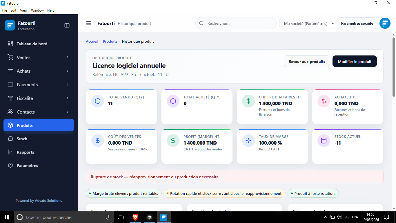 Fatourti - Logiciel de facturation
