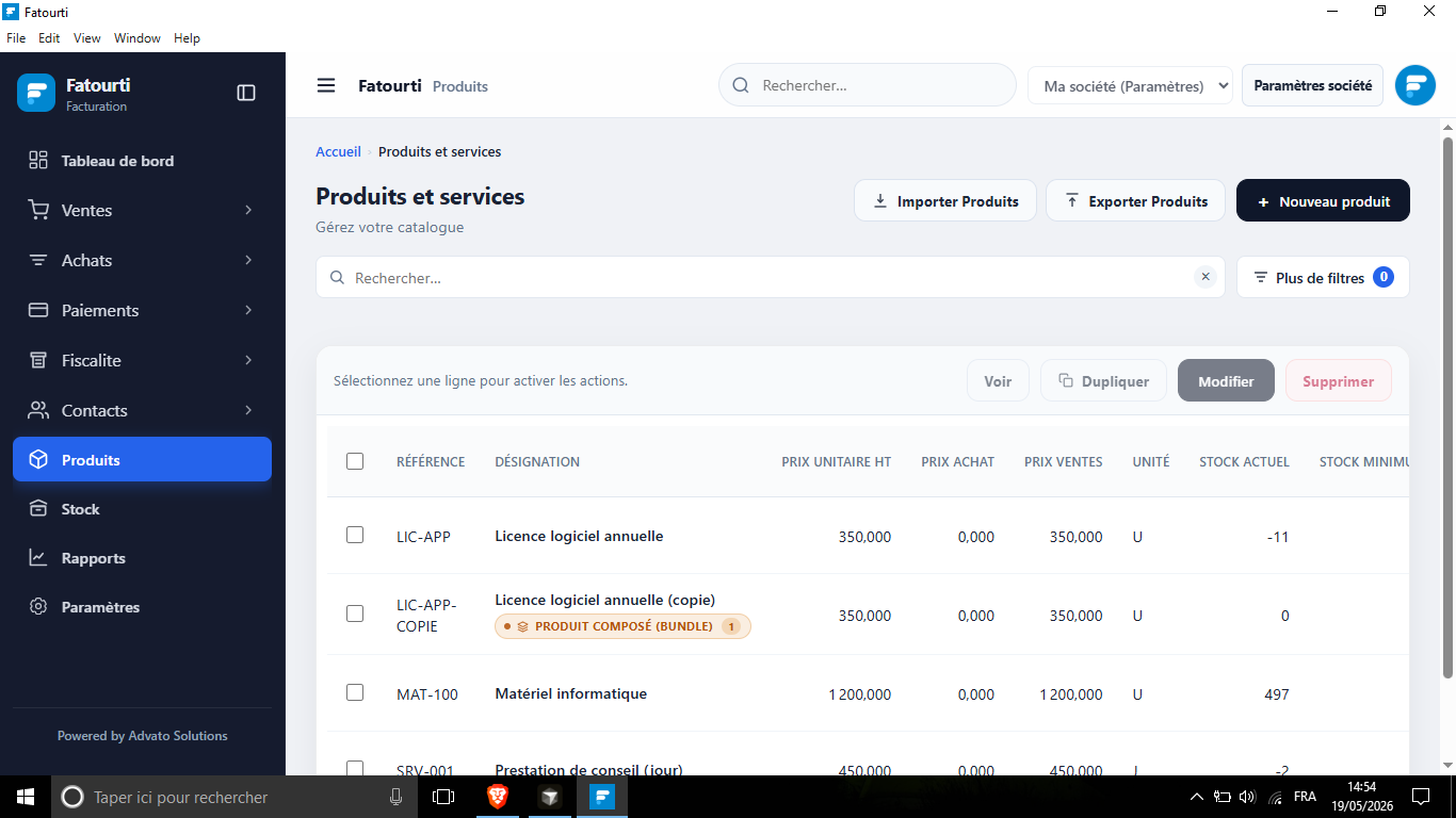 Fatourti - Logiciel de facturation