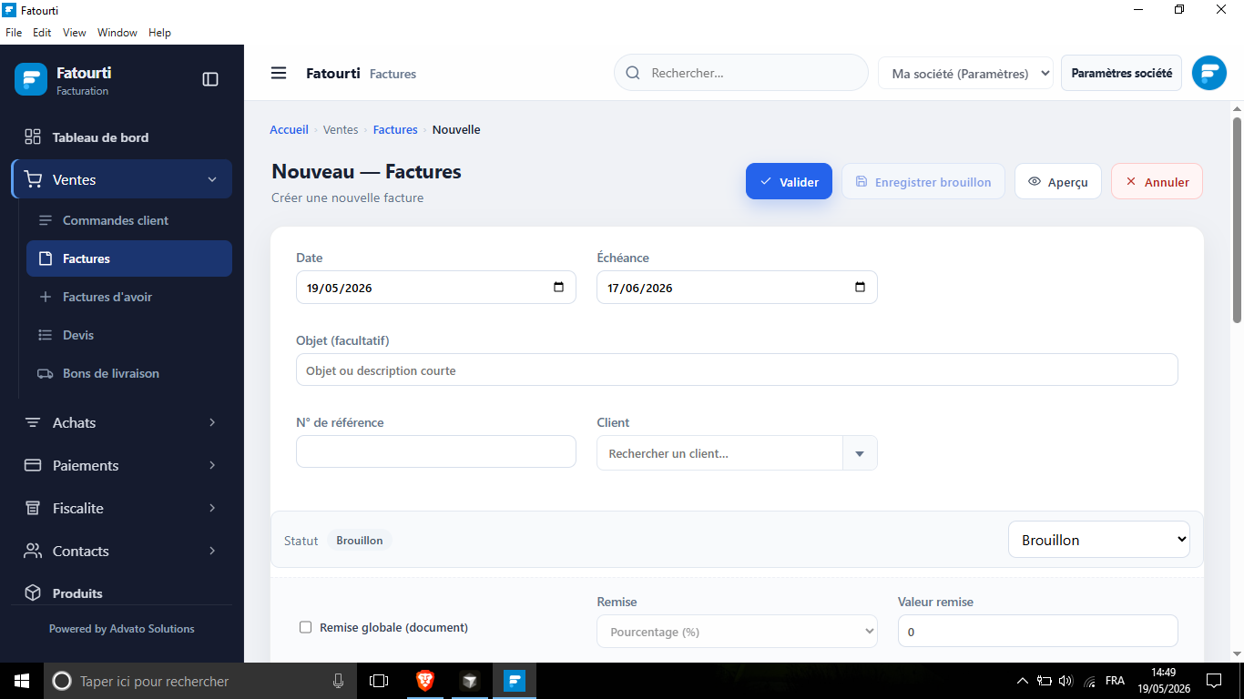 Fatourti - Logiciel de facturation