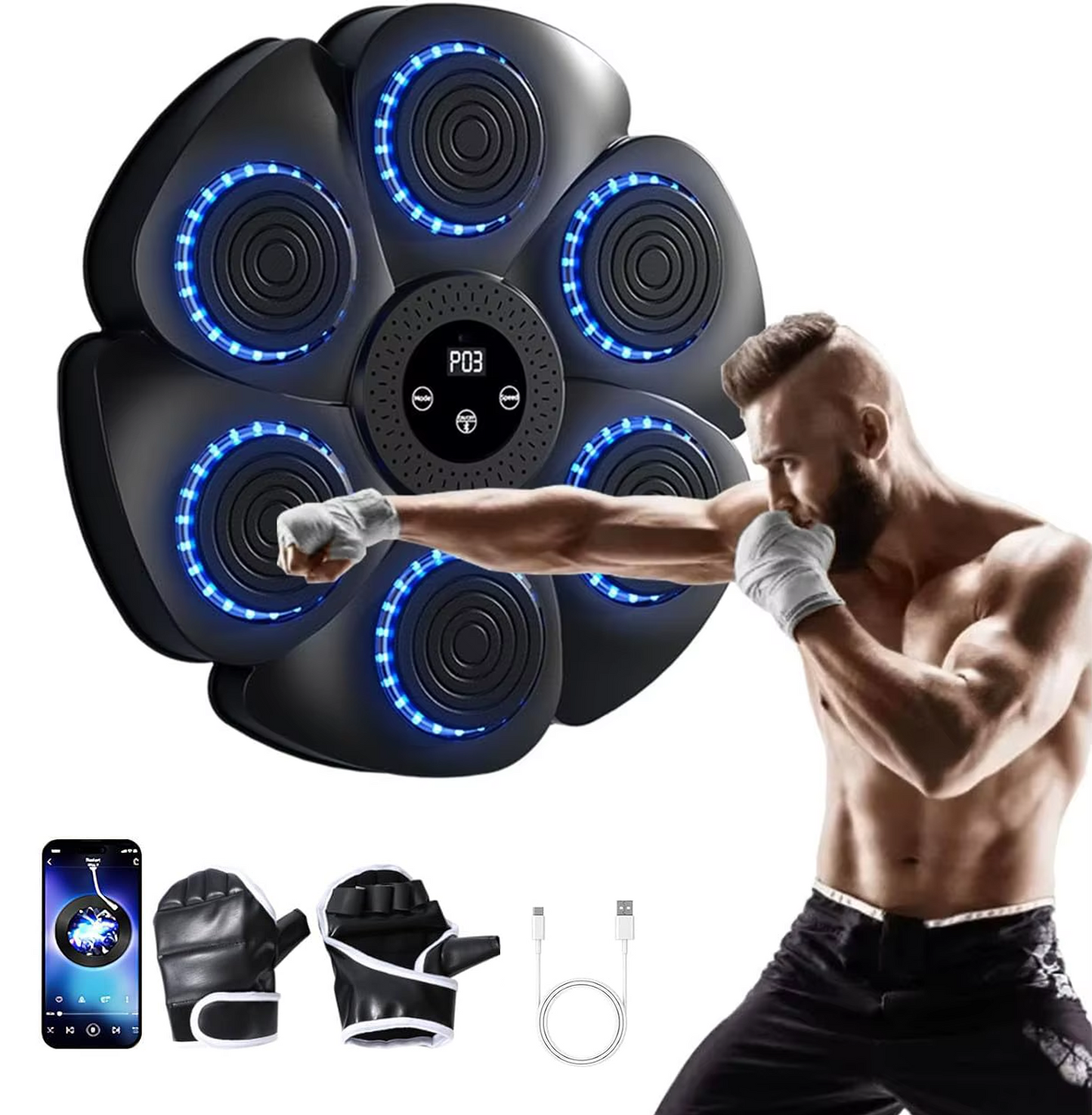 Machine de boxe murale intelligente