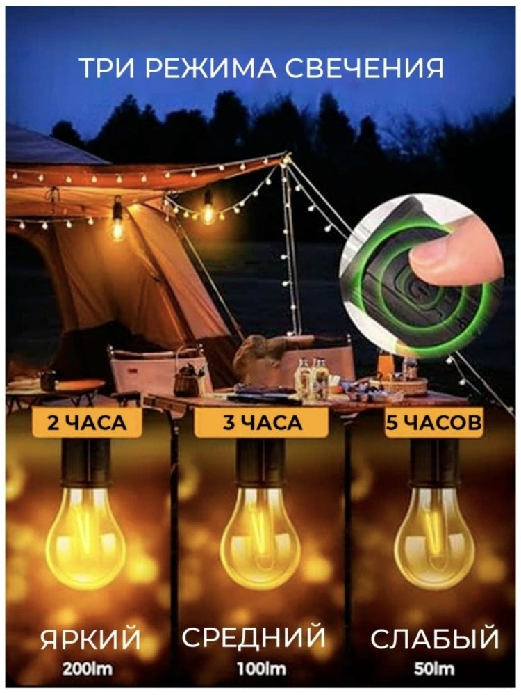 Ampoule de camping energie solaire