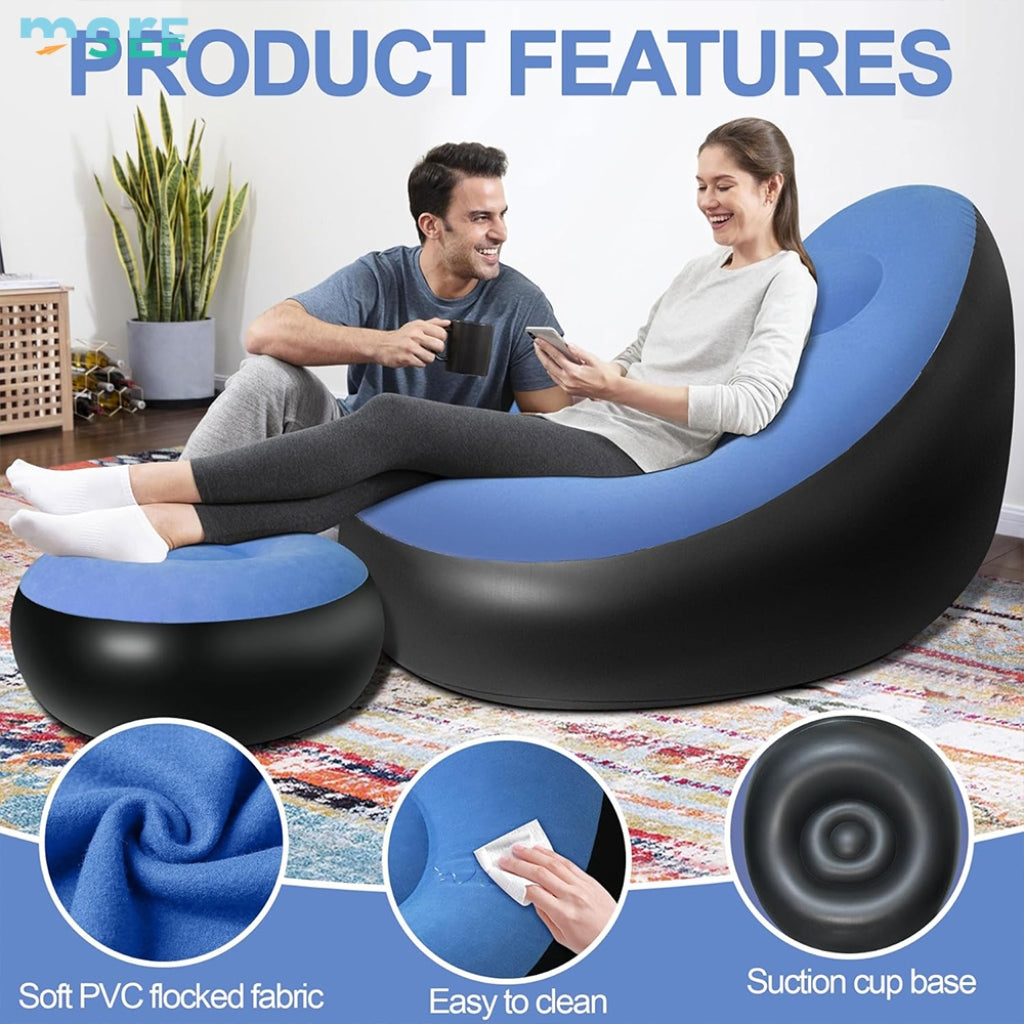 Canapé Gonflable Avec Repose-Pied