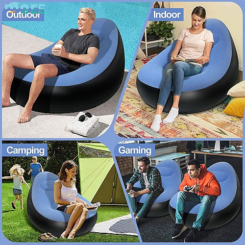 Canapé Gonflable Avec Repose-Pied