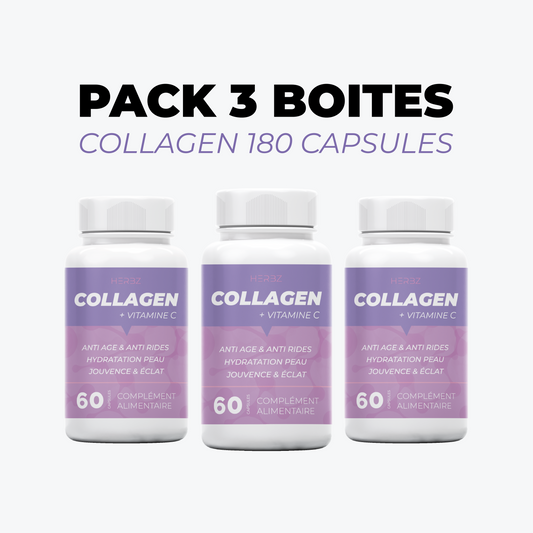 Pack 3 boites collagènes 180 capsules 