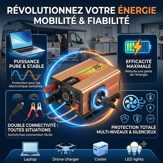 Convertisseur de tension (onduleur) numérique de 300W